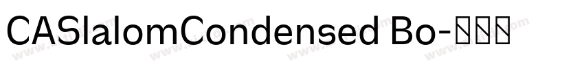 CASlalomCondensed Bo字体转换